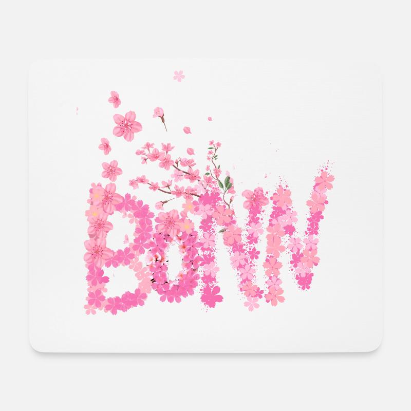 Kirschblüte,blumen,blüte,Blume - Mousepad (Querformat) - Weiß