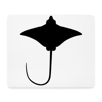 Rochen – Eleganter Schwimmer der Meere - Mousepad (Querformat) - Weiß - Vorne