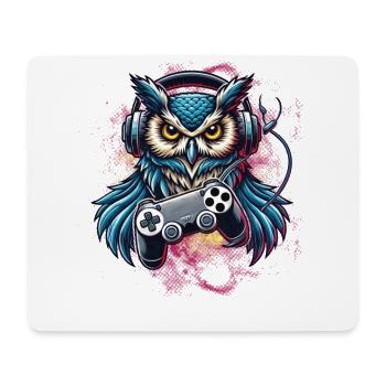 Improve your style with our gaming owl - Mouse Pad (horizontal) - white - Front