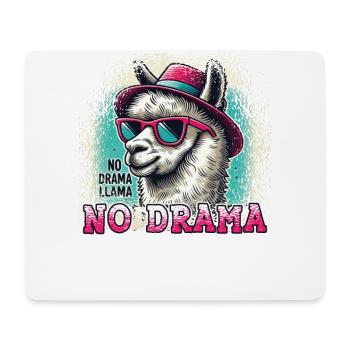 Stress-free with our No Drama Lama - Mouse Pad (horizontal) - white - Front