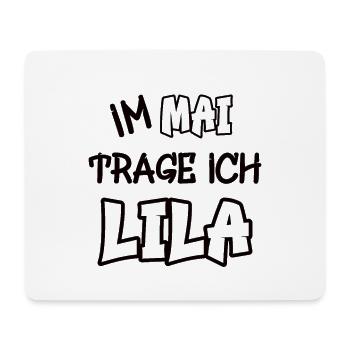 In May I wear purple saying color purple - Mouse Pad (horizontal) - white - Front