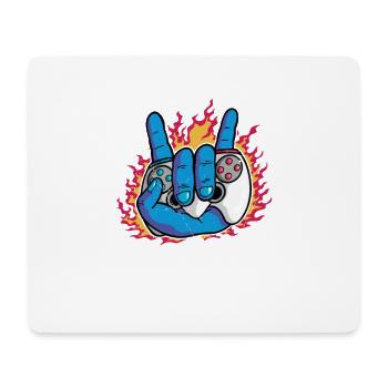 Spielen Controller Gaming Gamin' & Flamin - Mousepad (Querformat) - Weiß - Vorne
