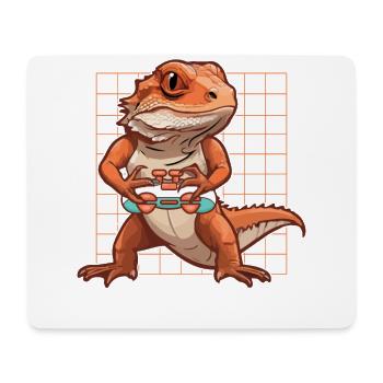 Spiele Controller Gaming Rex Dino Mit Controller - Mousepad (Querformat) - Weiß - Vorne