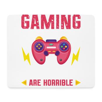 Spielen Sie Controller Gaming Gaming Weil Die - Mousepad (Querformat) - Weiß - Vorne