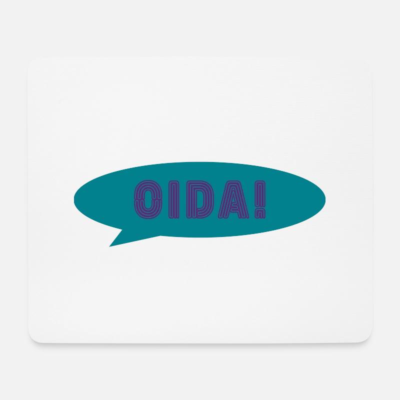OIDA! - Mousepad (Querformat) - Weiß