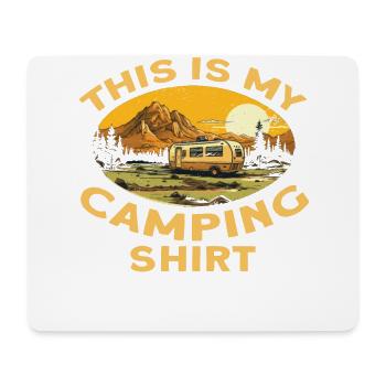 Aventure en plein air C’est mon design de camping - Tapis de souris (format paysage) - blanc - Devant