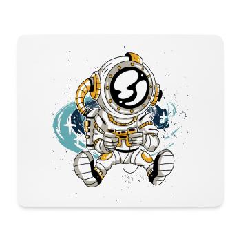 Play Controller Gaming Gamer Astronaut Mit - Mousepad (Querformat) - Weiß - Vorne