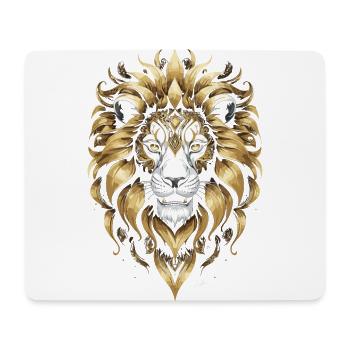 King - Lion Gold - Mouse Pad (horizontal) - white - Front