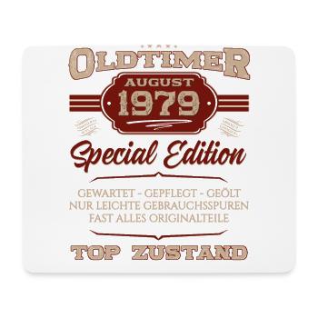 Oldtimer August 1979 Jahrgang 1979 45. Geburtstag - Mousepad (Querformat) - Weiß - Vorne