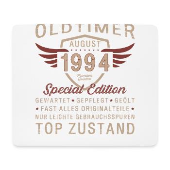 30. Geburtstag Oldtimer August 1994 Jahrgang 1994 - Mousepad (Querformat) - Weiß - Vorne