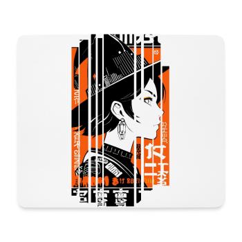 Geometric Woman Witch Halloween - Mouse Pad (horizontal) - white - Front