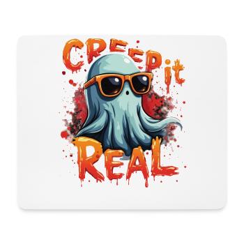 Halloween Boo Creep It Real - Mousepad (Querformat) - Weiß - Vorne