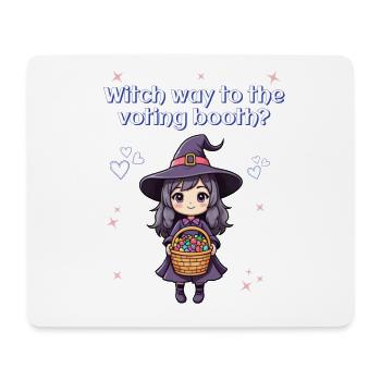 Witch way to the voting booth? - Mouse Pad (horizontal) - white - Front