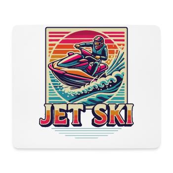 Jet Ski Abenteuer Retro Sommer - Mousepad (Querformat) - Weiß - Vorne