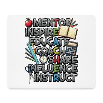 Mentor Inspirer Éduquer Entraîneur Enseignant - Tapis de souris (format paysage) - blanc - Devant
