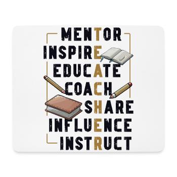 Mentor Inspirer Éduquer Entraîneur Enseignant - Tapis de souris (format paysage) - blanc - Devant