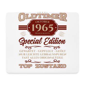 59. Geburtstag Legende Oktober 1965 Jahrgang 65 - Mousepad (Querformat) - Weiß - Vorne