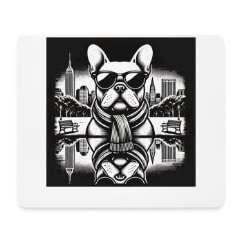 Cool Pug Pug Wrinkle Friend Pug Dog - Mouse Pad (horizontal) - white - Front