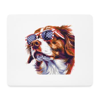 Bringen Sie Den Style Mit Unserem Cool Dog Auf Den - Mousepad (Querformat) - Weiß - Vorne