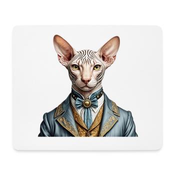 Elegant sphynx - Mouse Pad (horizontal) - white - Front