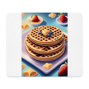 Big pile of pancakes - Mouse Pad (horizontal) - white - Front