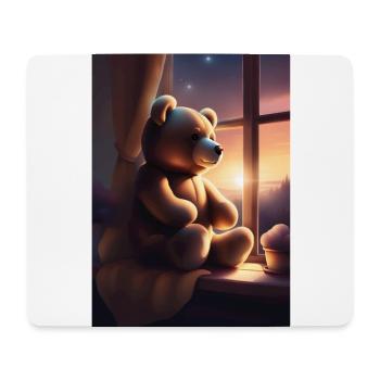 Süßer Teddybär - Mousepad (Querformat) - Weiß - Vorne