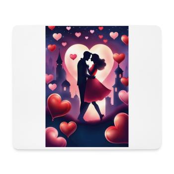 A couple in love - Mouse Pad (horizontal) - white - Front