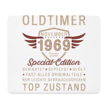 65. Geburtstag Oldtimer November 1969 Jahrgang 69 - Mousepad (Querformat) - Weiß - Vorne