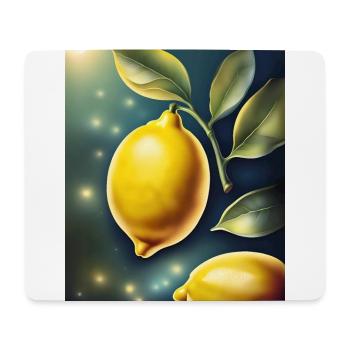 Gesunde Zitrone Zitrone - Mousepad (Querformat) - Weiß - Vorne
