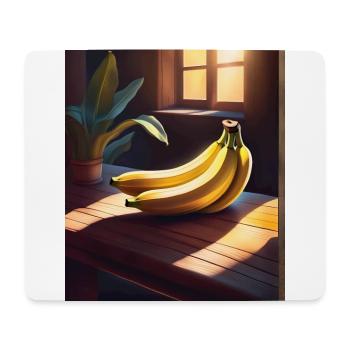 Bananes savoureuses sur une table - Tapis de souris (format paysage) - blanc - Devant