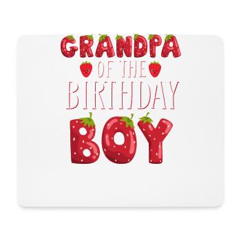 Grandpa Of The Birthday Boy Strawberry First Bday - Mouse Pad (horizontal) - white - Front