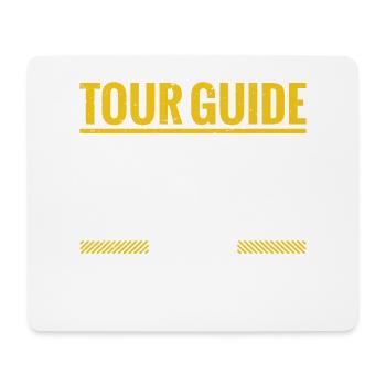 Ne plaisantez pas avec votre guide touristique - Tapis de souris (format paysage) - blanc - Devant