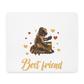 A uromastyx is a friend's best friend - Mouse Pad (horizontal) - white - Front