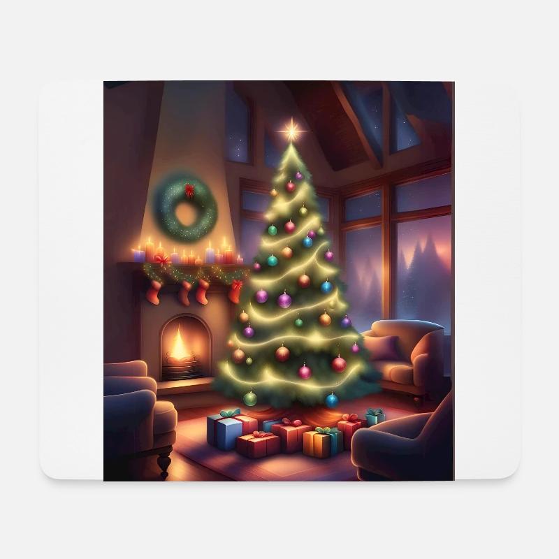 Heiligabend - Mousepad (Querformat) - Weiß