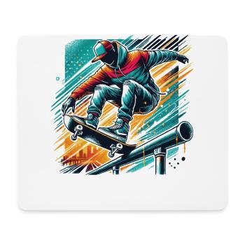 Skater Auf Dem Skateboarder Design Skatebording - Mousepad (Querformat) - Weiß - Vorne