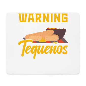 Achtung: Berühren Sie Meine Tequeños Auf Eigene - Mousepad (Querformat) - Weiß - Vorne