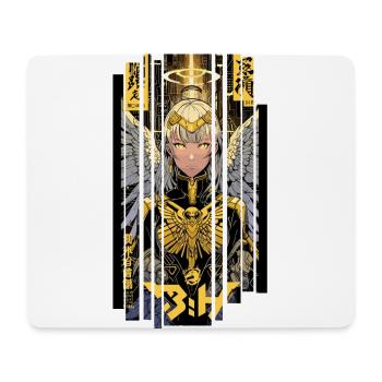 Ver.1 - Cyborg ange or kanji - Tapis de souris (format paysage) - blanc - Devant
