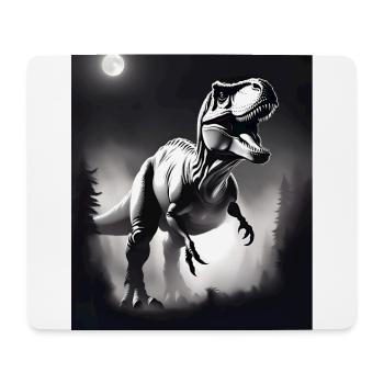 Schwarz-weißer T-Rex - Mousepad (Querformat) - Weiß - Vorne