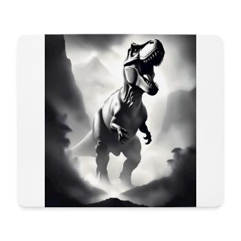 Cooles Tyrannosaurus Rex T-Shirt Design - Mousepad (Querformat) - Weiß - Vorne