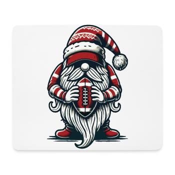 Christmas Football Gnome Dwarf Elf - Mouse Pad (horizontal) - white - Front