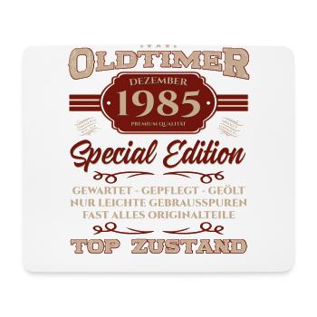 40. Geburtstag Oldtimer Dezember 1985 Jahrgang 85 - Mousepad (Querformat) - Weiß - Vorne