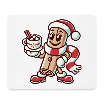 Zimt Und Heiße Schokolade Weihnachtlicher Spaß - Mousepad (Querformat) - Weiß - Vorne