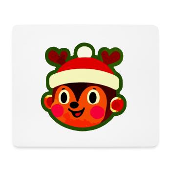 Merry Reindeer Monkey Christmas Fun - Mouse Pad (horizontal) - white - Front