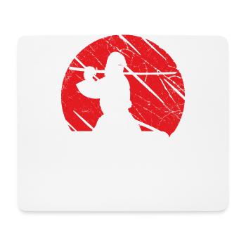 Kendo likes to show what Hit Like A Girl really is - Mouse Pad (horizontal) - white - Front