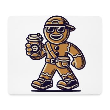 Lustiger Lebkuchen Snob für Weihnachten - Mousepad (Querformat) - Weiß - Vorne