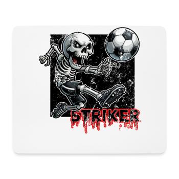 STÜRMER FUSSBALL - SKELETON - Mousepad (Querformat) - Weiß - Vorne