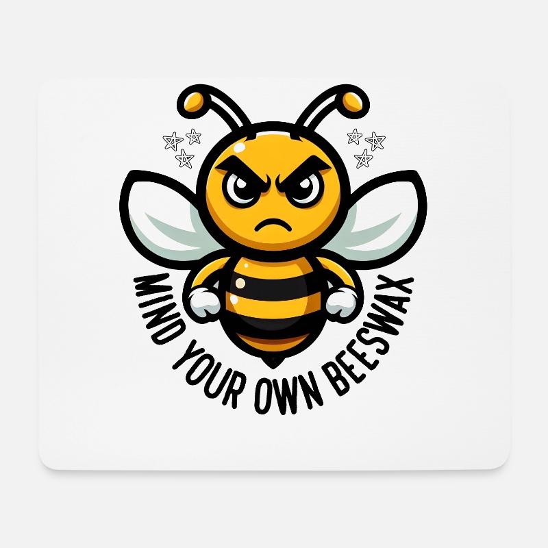 ACHTEN SIE AUF IHR EIGENES BIENENWACHS - Mousepad (Querformat) - Weiß