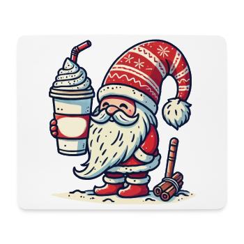 Christmas Coffee Lover Gnome Gnome Gnome - Mouse Pad (horizontal) - white - Front