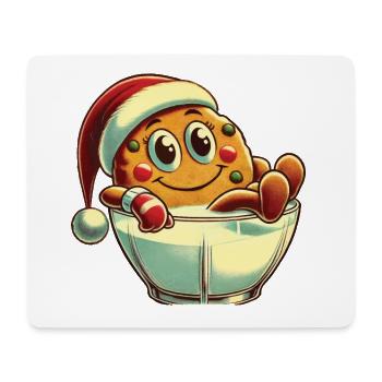 Merry Christmas Retro Cookie Design - Mouse Pad (horizontal) - white - Front