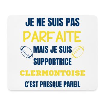 Supportrice Clermontoise Rugby - Tapis de souris (format paysage) - blanc - Devant